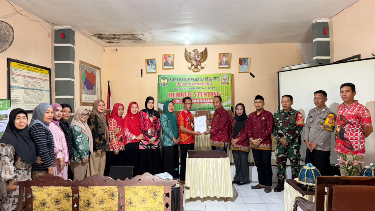 Komitmen Cetak Generasi Emas, Pemdes Nirannuang Gelar Rembuk Stunting Tahun 2026