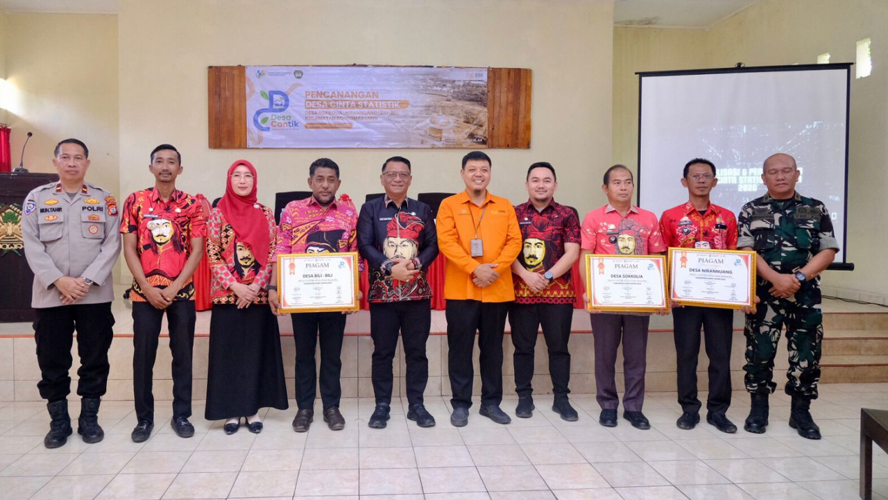 Perkuat Data Sektoral, Desa Nirannuang, Desa Sokkolia dan Desa Bili-Bili Kecamatan Bontomarannu Resmi Dicanangkan sebagai "Desa Cantik"